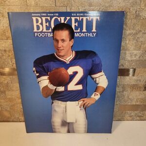 Beckett Football Monthly January 1992 Issue 22 Jim Kelly Buffalo Bills Cover